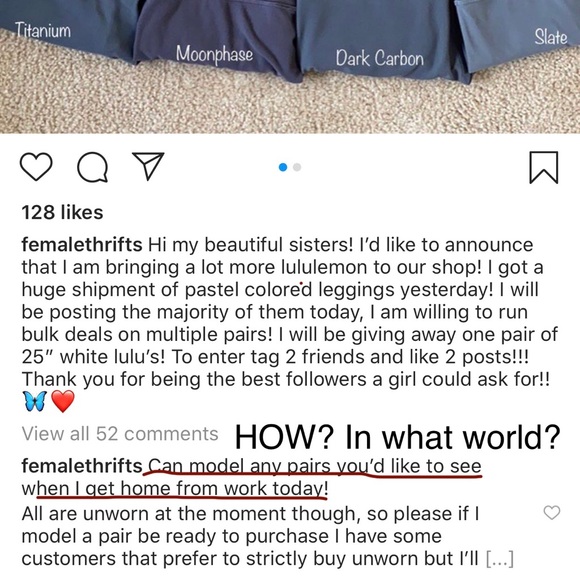 PSA SCAM ON IG - DO NOT BUY LULULEMON ALIGN ON IG! - Picture 7 of 11